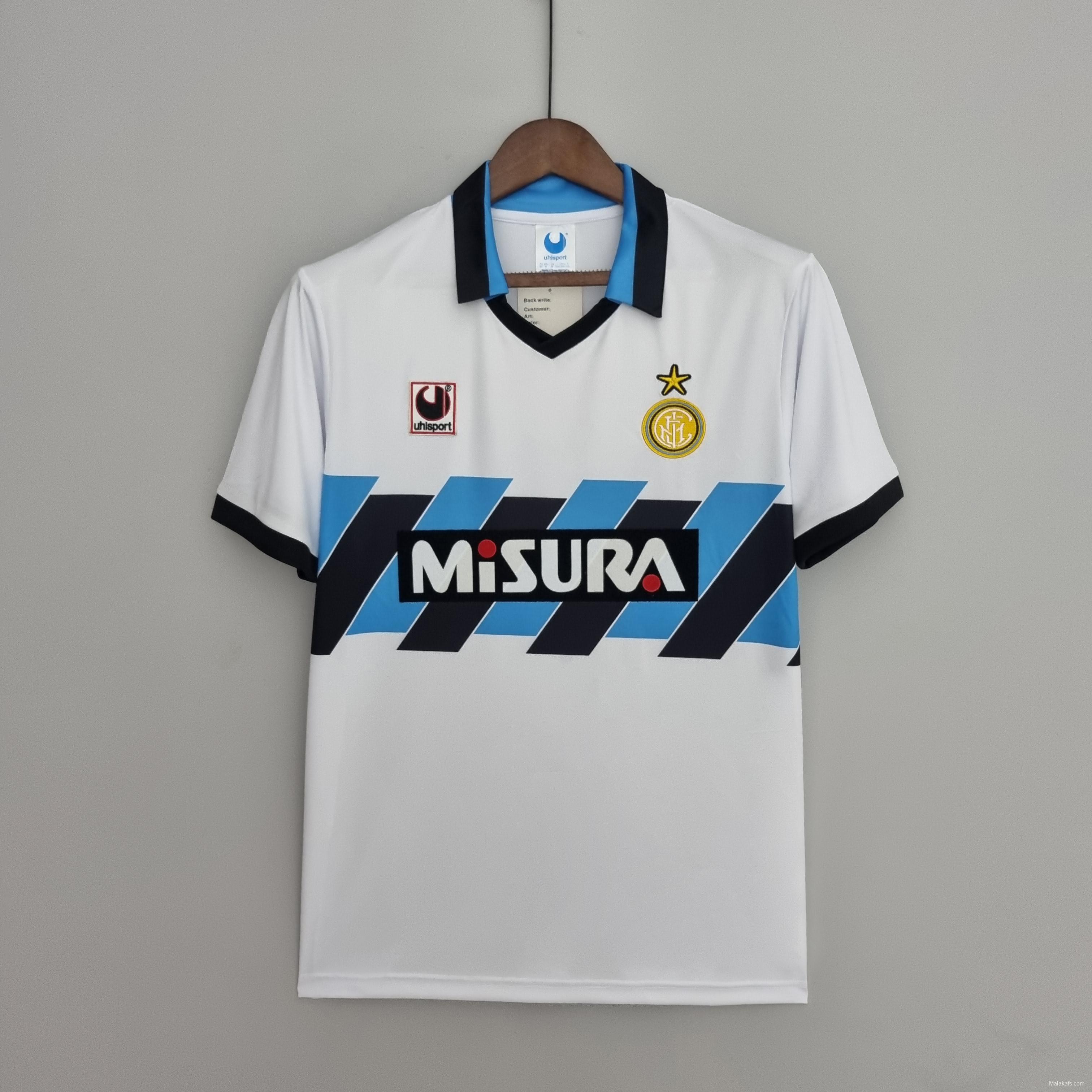 Retro 90/91 Inter Milan away Soccer Jersey