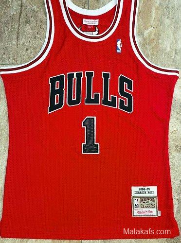 Men's Derrick Rose Red Retro Classic Team Jersey