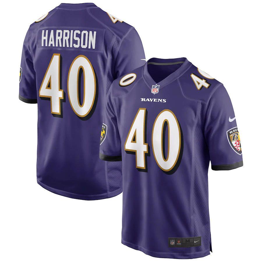 Men's Malik Harrison Purple Player Limited Team Jersey