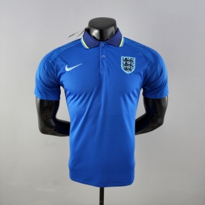 England 22/23 Pre match Blue Polo