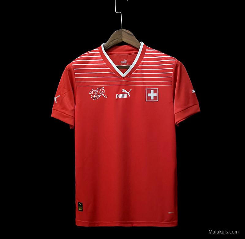 Switzerland 22/23 Home Fans Version Jersey