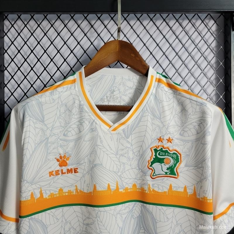 22/23 Ivory Coast White Training Jersey