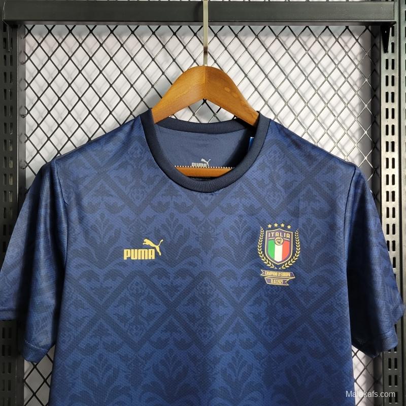 Italy 22/23 European Championship Special Edition Royal Blue Jersey