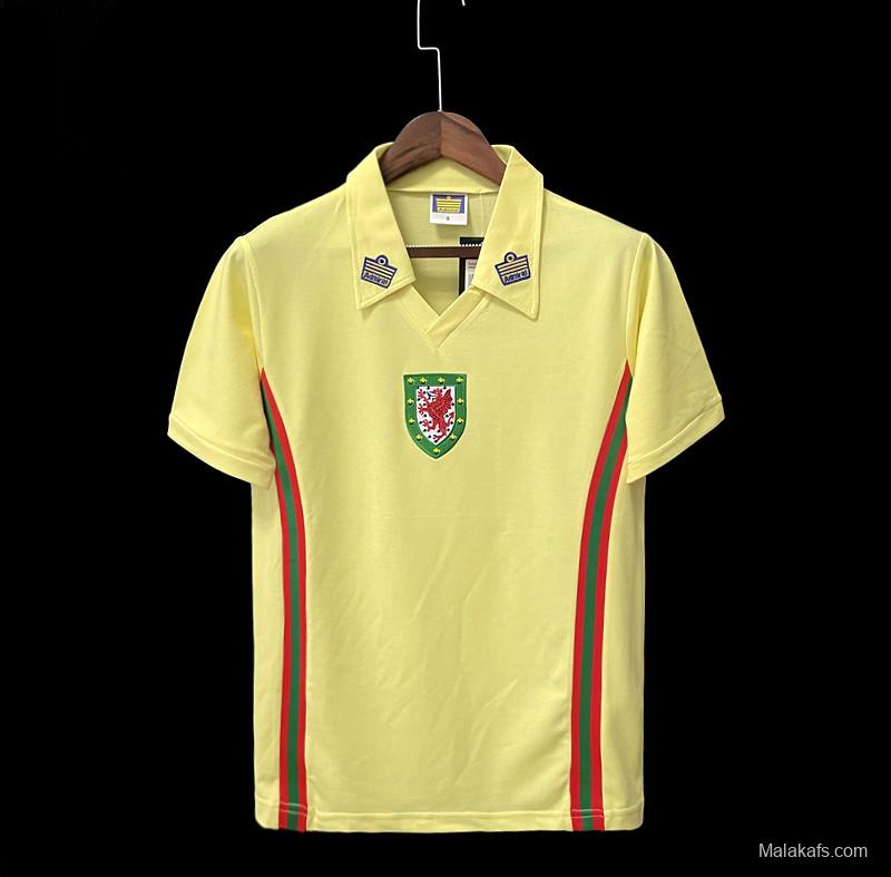 Retro 76/79 Wales away Soccer Jersey