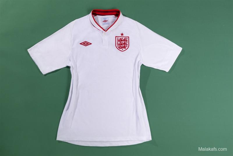 Retro 2012 England Home Soccer Jersey