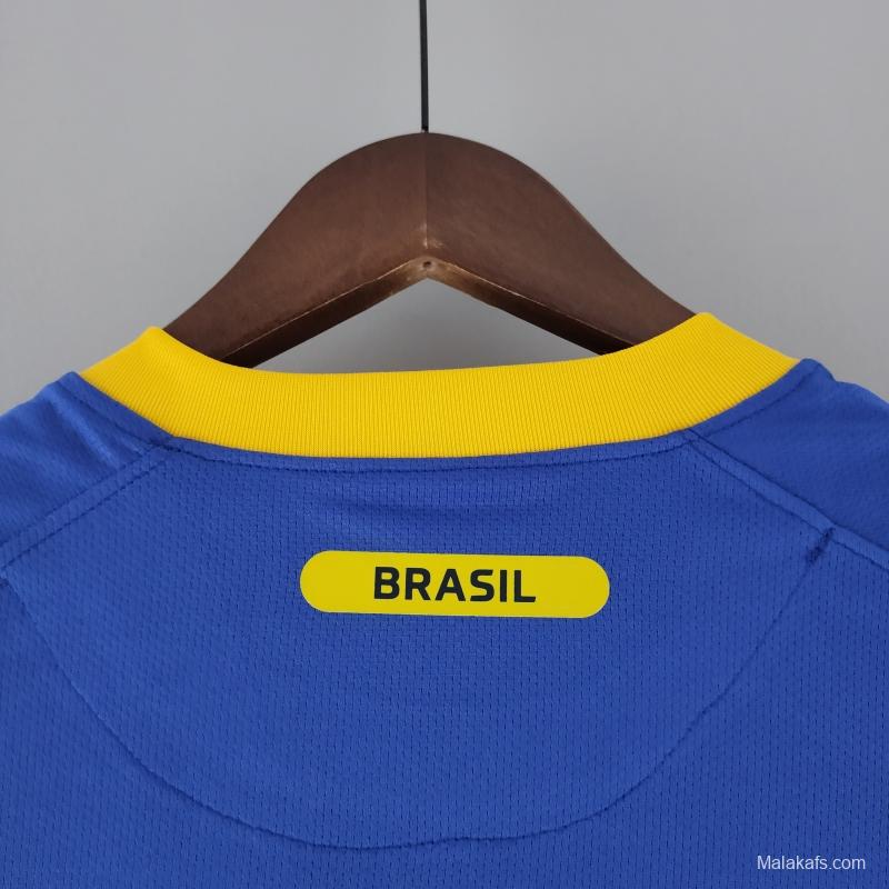 Retro 2010 Brazil Away Soccer Jersey