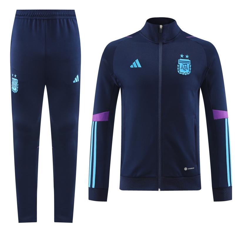 Argentina - 2 estrellas - Navy Full Zipper Tracksuit