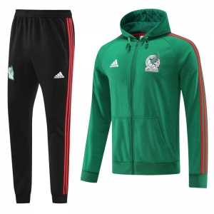 2022 Mexico Green Hoodie Full Zipper Tracksuit