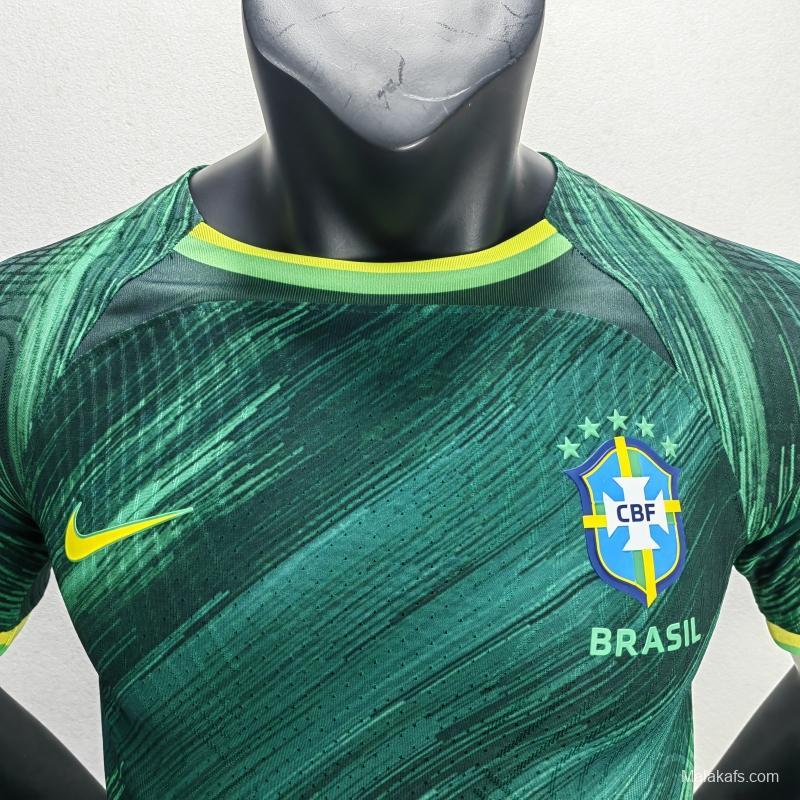 Brazil 2022 Jersey Player Version Green Special