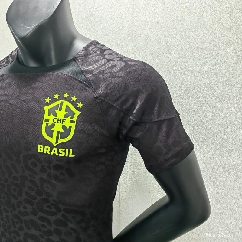 Brazil 2022 Training Jersey Player Version Black