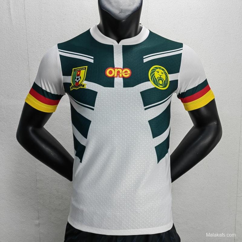 Cameroon 2022 Third Jersey Player Version White