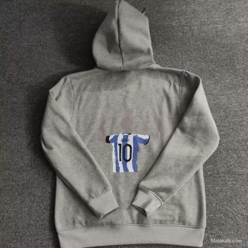 Argentina - Messi - Grey Hoodie