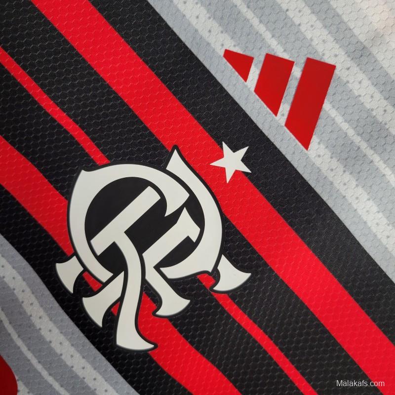 23-24 Flamengo Grey Stripe Special Edition Jersey