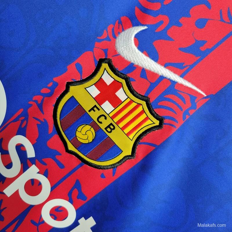 23-24 Barcelona Blue Training Jersey