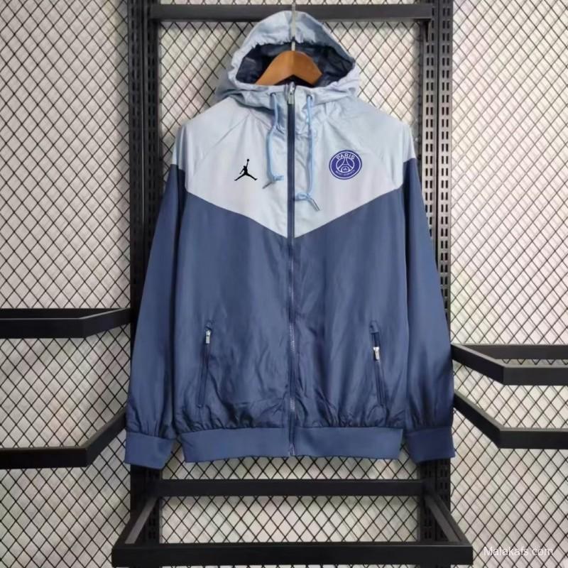 23/24 PSG Navy Grey Windbreaker