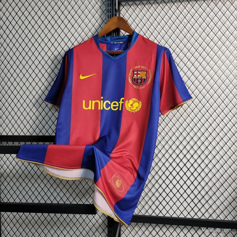 Retro 07-08 Barcelona Home Soccer Jersey