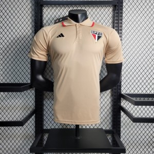 23-24 Sao Paulo Beige POLO Jersey