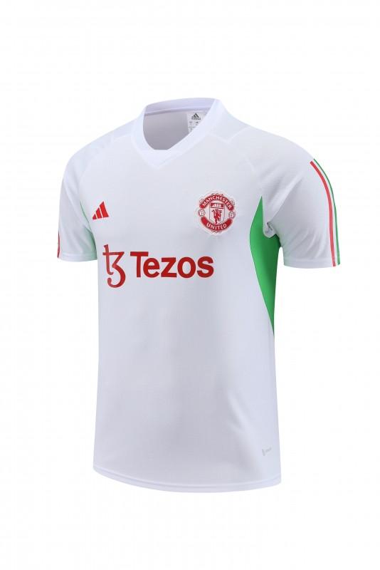 23 24 Manchester United White Short Sleeve+Shorts