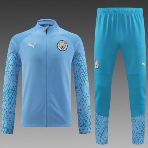 23/24 Manchester City Blue Full Zipper Jacket+Pants