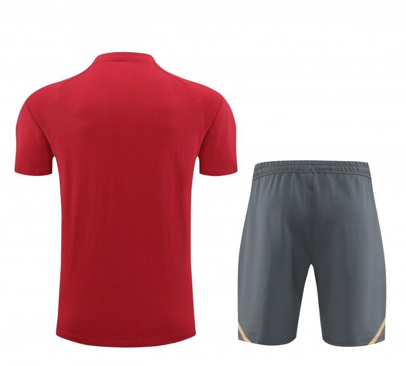 23/24 Arsenal Red Cotton Short Sleeve Jersey+Shorts