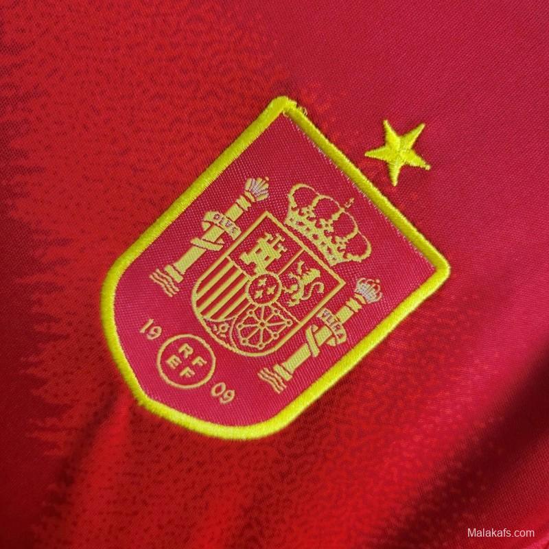 2024 Kids Spain Home Jersey
