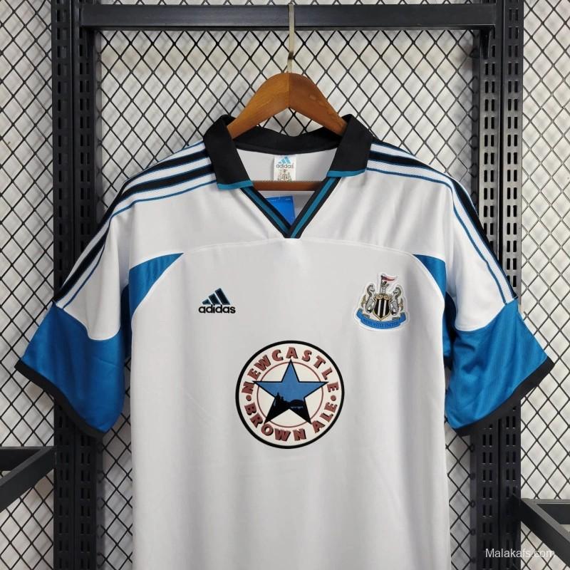 Retro 99/00 Newcastle United Away White Jersye