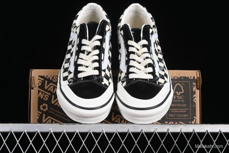 Vans Old Skool Reissue 136 High-End Series Canvas Sneakers with Toe Cap Design - VN000MT6BPQ