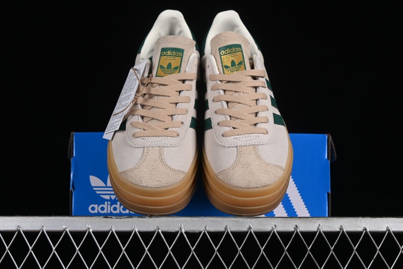 Adidas Originals Gazelle Bold ID7056 Low-Top Sneakers with Thick Sole for Casual Wear, Slip-Resistant and Durable - ID7056