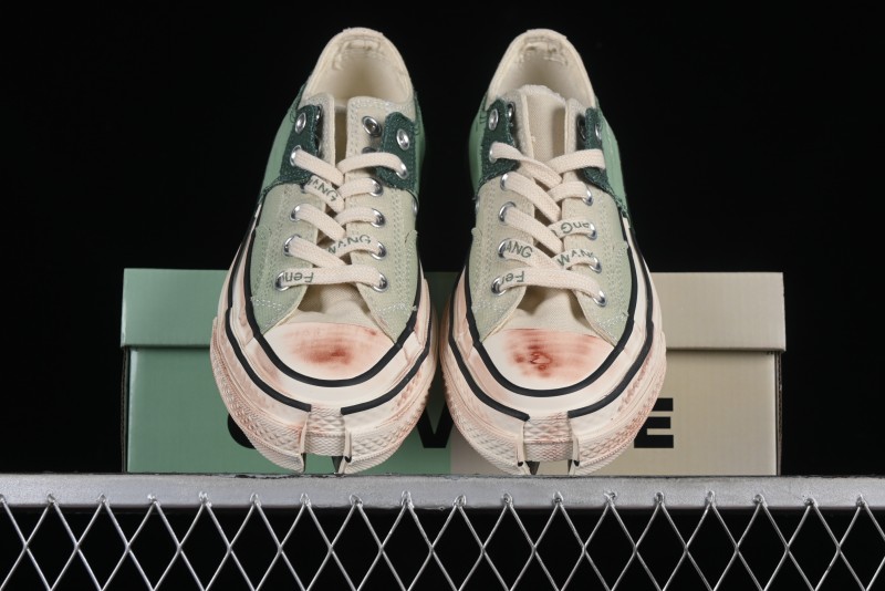 Feng Chen Wang Converse Chuck 70 Low Unisex Deconstructed Canvas Sneakers - A07636C