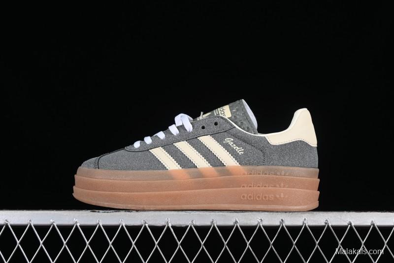 Adidas Originals Gazelle Bold IE0428 Low-Top Sneakers with Thick Sole for Casual Wear, Anti-Slip and Durable - IE0428