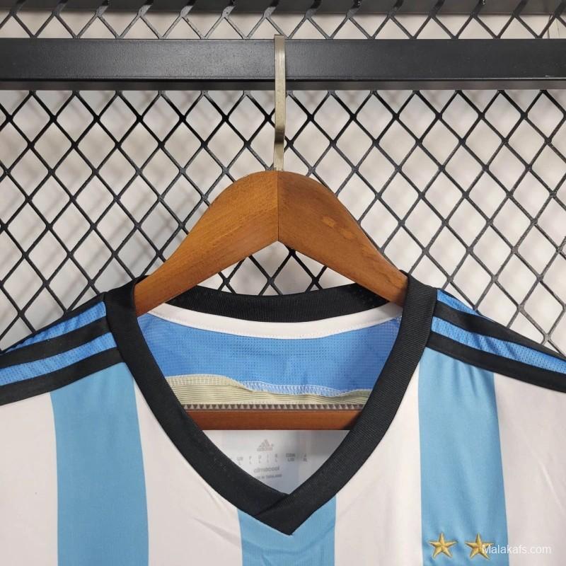 Retro 2014 Argentina Home Jersey