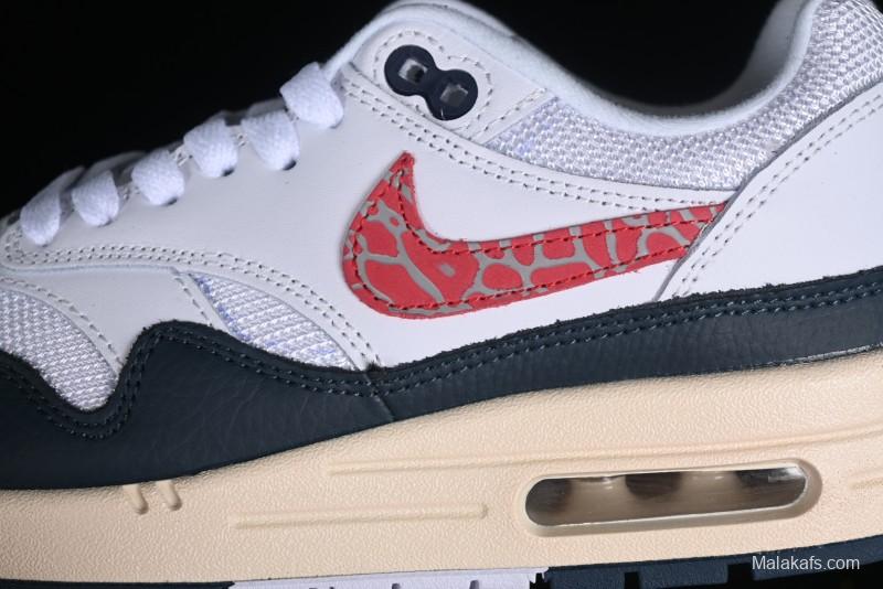 Nike Air Max 1 Premium Retro Running Shoes with Half-Sole Air Cushion - DH1348-146