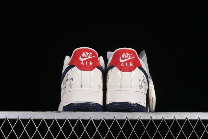 Nike Air Force 1 '07 Low LV Collaboration - Off White Navy Blue Casual Shoes CV1724-111