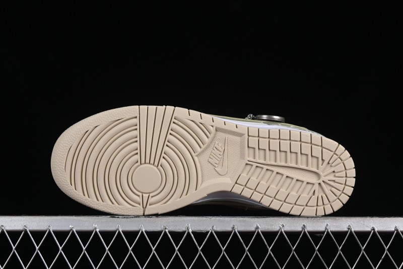 Nike Dunk Low SB Casual Sneakers with Deconstructed Laces and Dragon Well Tea-Inspired Design - DV0831-003