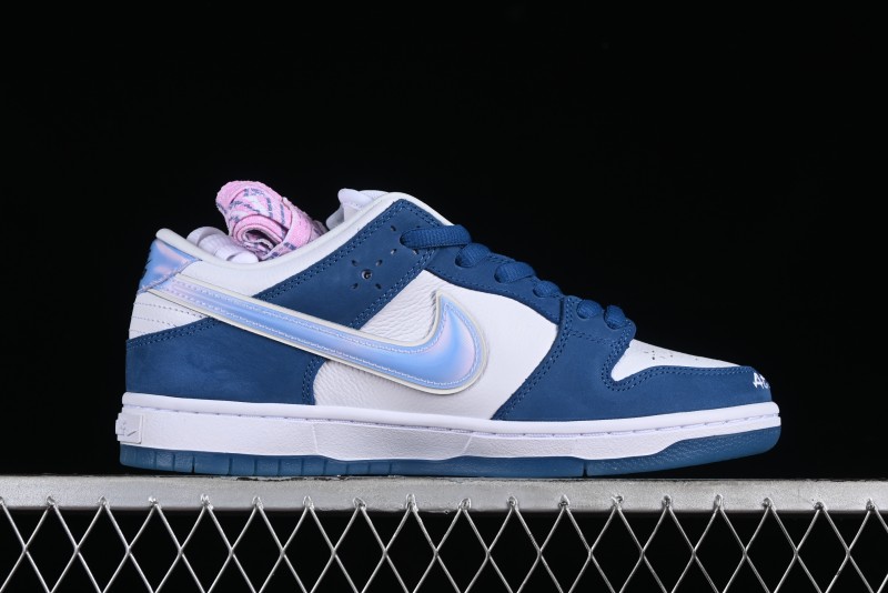 Nike Born x Raised x Nike SB Dunk Low Premium Skate Shoes with Special Foam Swoosh and Snowflake Perforations - FN7819-400