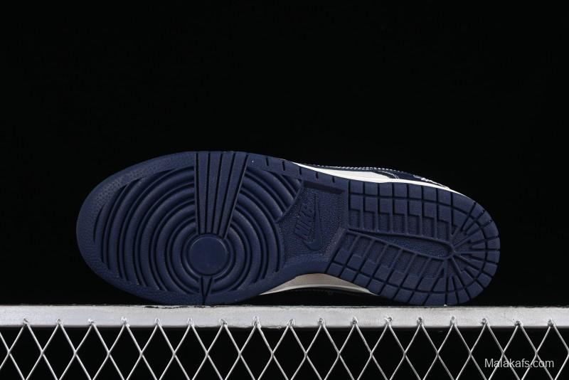 Nike SB Dunk Low Stussy Collaboration - Mark Line Starry Sky Anniversary High-End Custom Low-Top Casual Skate Shoes - BB9898-002