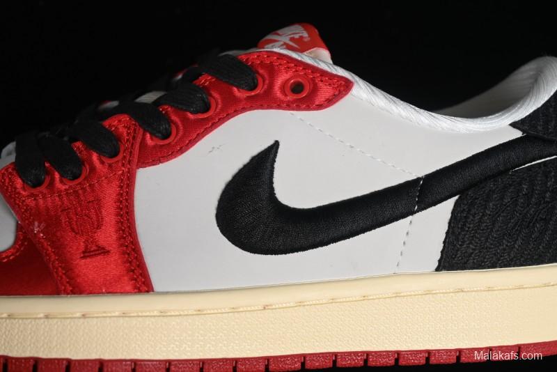 Nike Trophy Room x Jordan 1 Low OG "Away" Casual Sneakers - FN0432-100