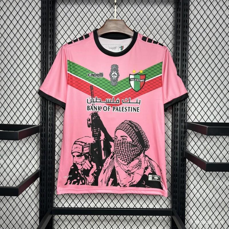 2024/25 CD Palestino Pink Graffiti Jersey S-XXXXL