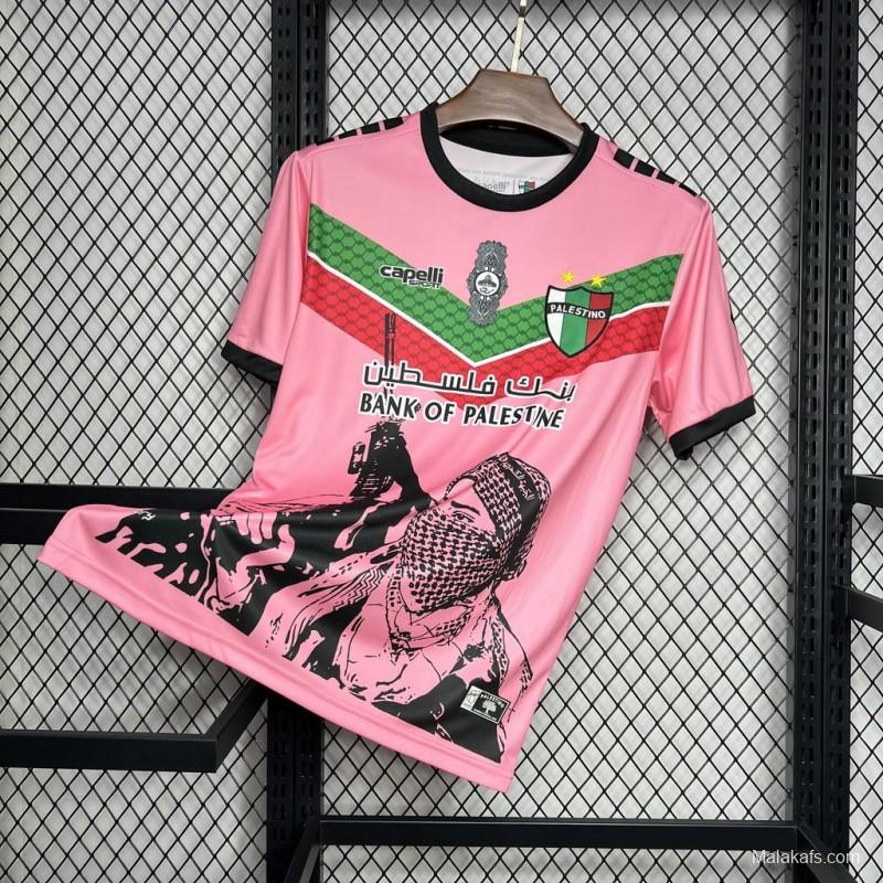 2024/25 CD Palestino Pink Graffiti Jersey S-XXXXL