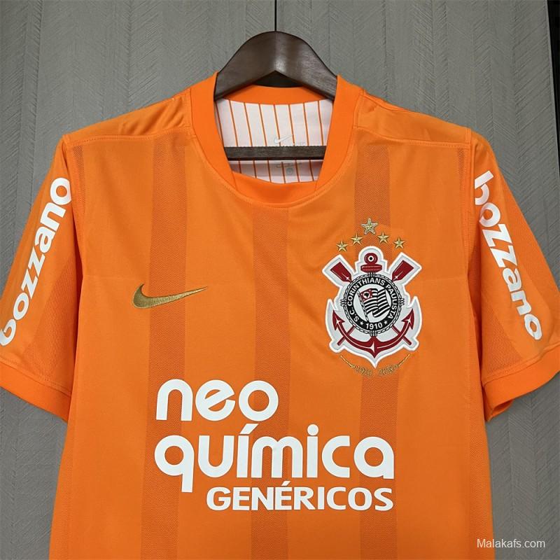 2010 Retro Corinthians Goalkeeper Orange Jersey S-XXXXL