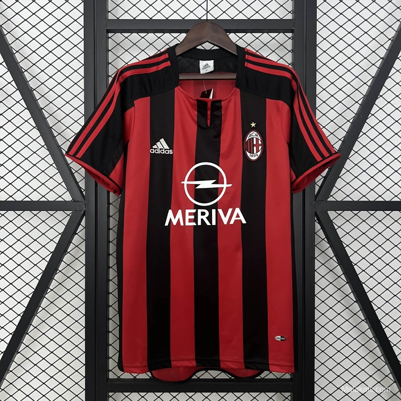 03/04 AC Milan Home Retro Jersey