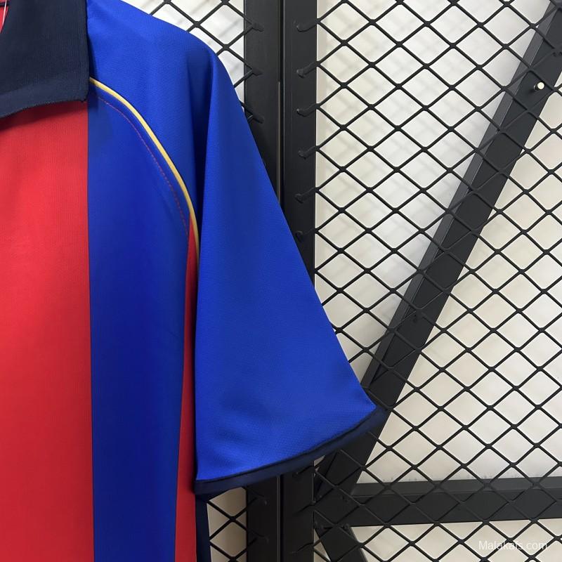 01/02 Retro Barcelona Home Jersey