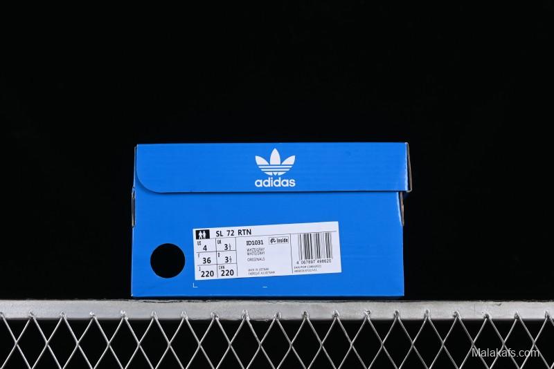 Adidas Originals SL 72 Retro Running Shoes with Nylon Upper and Suede Accents - ID1031