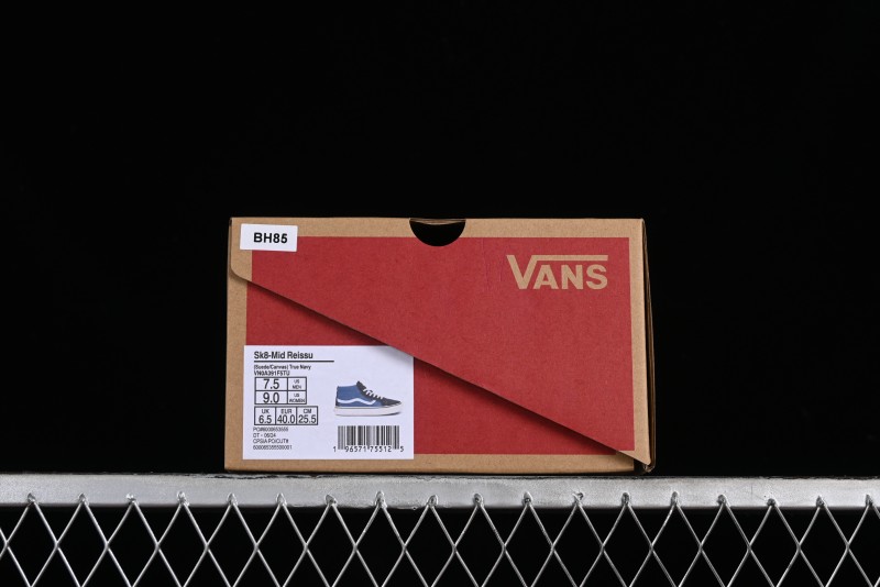 Vans Sk8-Mid Navy Blue Mid-Top Retro Classic Casual Canvas Shoes - VN0A391F5TU