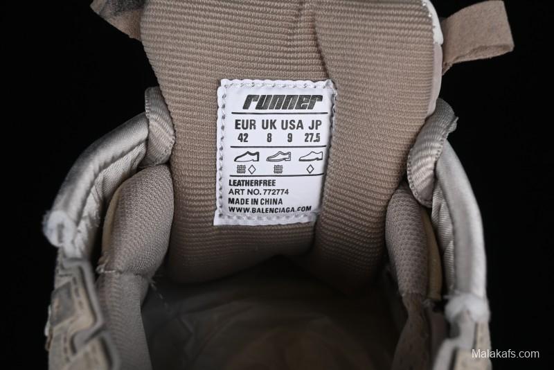 Balenciaga Runner Kith Four Color Retro Casual Sneakers - W3RNY2240