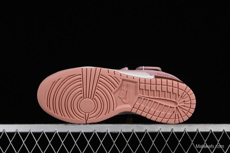 Nike Dunk Low ESS Custom Edition Rose Pink Retro Sweetheart Low-Top Casual Sneakers - DD1503-118