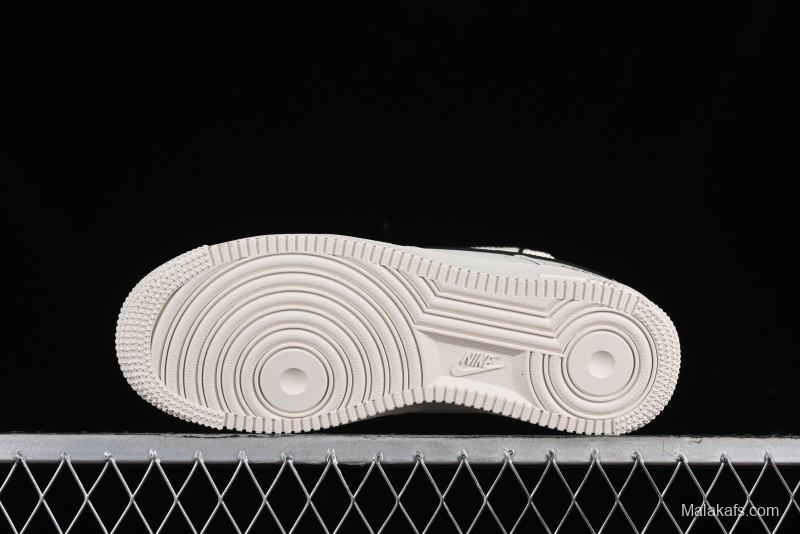 Nike Air Force 1 '07 Low Custom Cappuccino Anime-Themed Spray-Painted Casual Sneakers with Strap - ZH0316-019