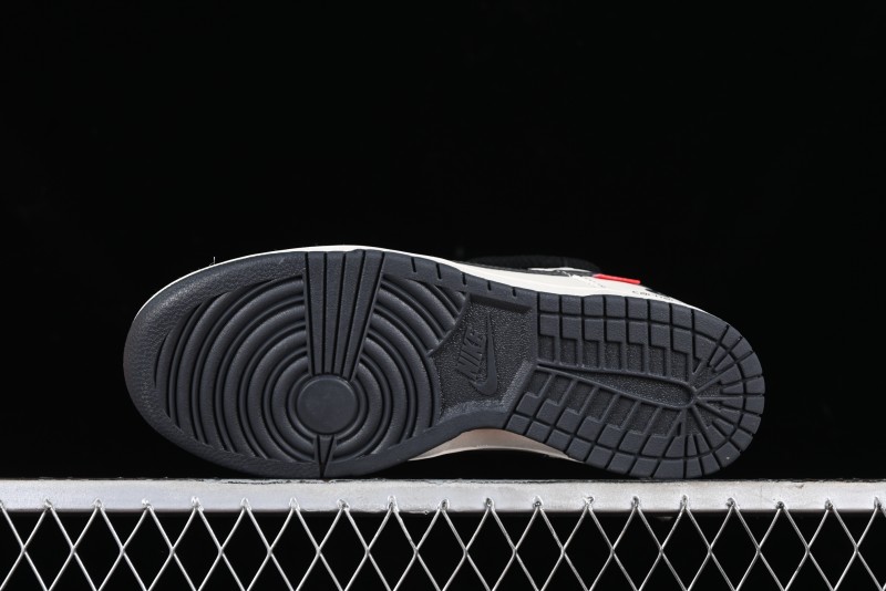 Nike SB Dunk Low Carhartt Collaboration - Strap Black Hook Anniversary High-End Custom Low-Top Casual Skate Shoes - SJ2068-265