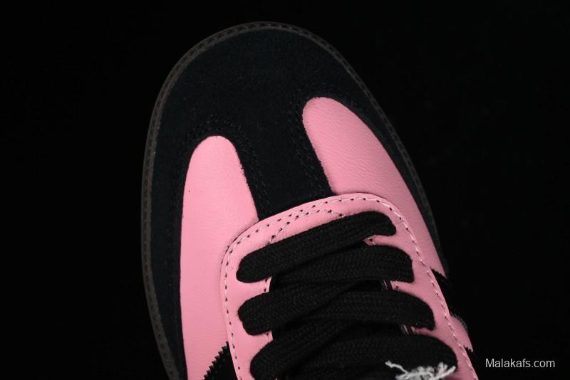 Adidas Samba OG B75807 Customized Casual Sneakers with Vibrant Hot Pink and Sweet Black Colorway - B75807