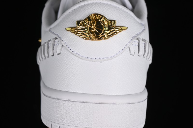 Nike Air Jordan 1 Low Method of Make Casual Sneakers in White Gold - FN5032-100